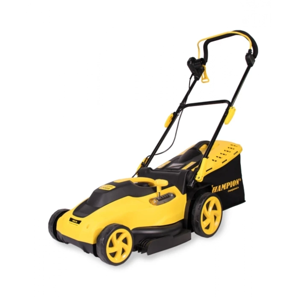 Газонокосилка эл. CHAMPION EM3815 (1,6 кВт пласт+ткань травосб. 45л  шир.380мм выс.20-70мм, 11,5кг), CHAMPION, EM3815 МОТОУДАЧА. Магазин мототехники и садового инвентаря в Калуге