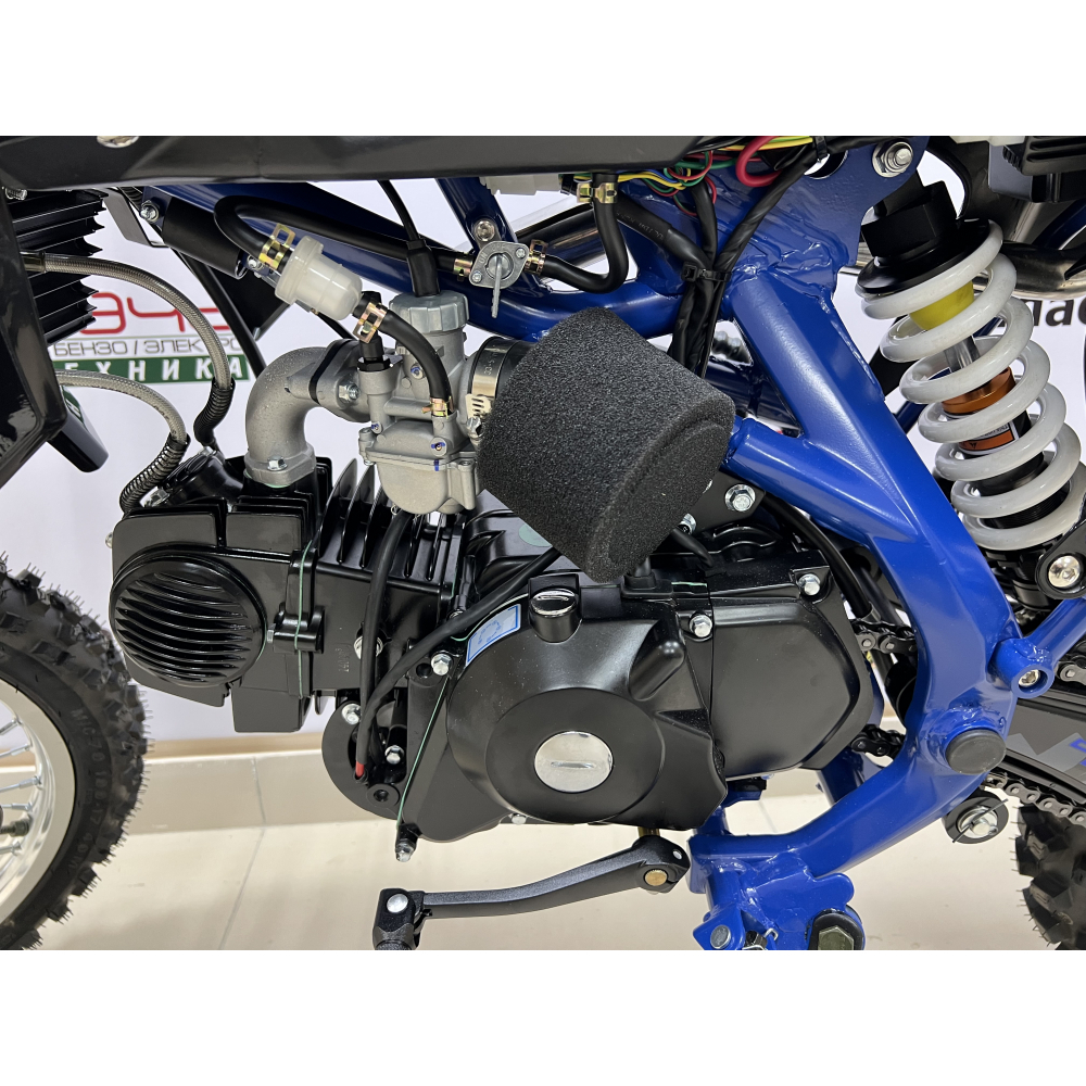 Мотоцикл Racer TRX140E Pitbike (синий) Удача. Магазин садового инвентаря и техники в Калуге