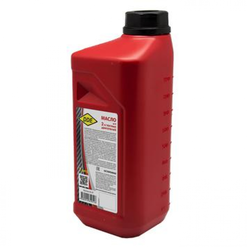 Масло 2-х тактное полусинтетическое DDE  ( 1:50,  1л ) красное МОТОУДАЧА. Магазин мототехники и садового инвентаря с доставкой по всей России