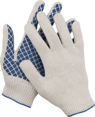 Перчатки рабочие DEXX, с ПВХ покрытием (облив ладони), 10 пар, х/б Удача. Магазин садового инвентаря и техники в Калуге