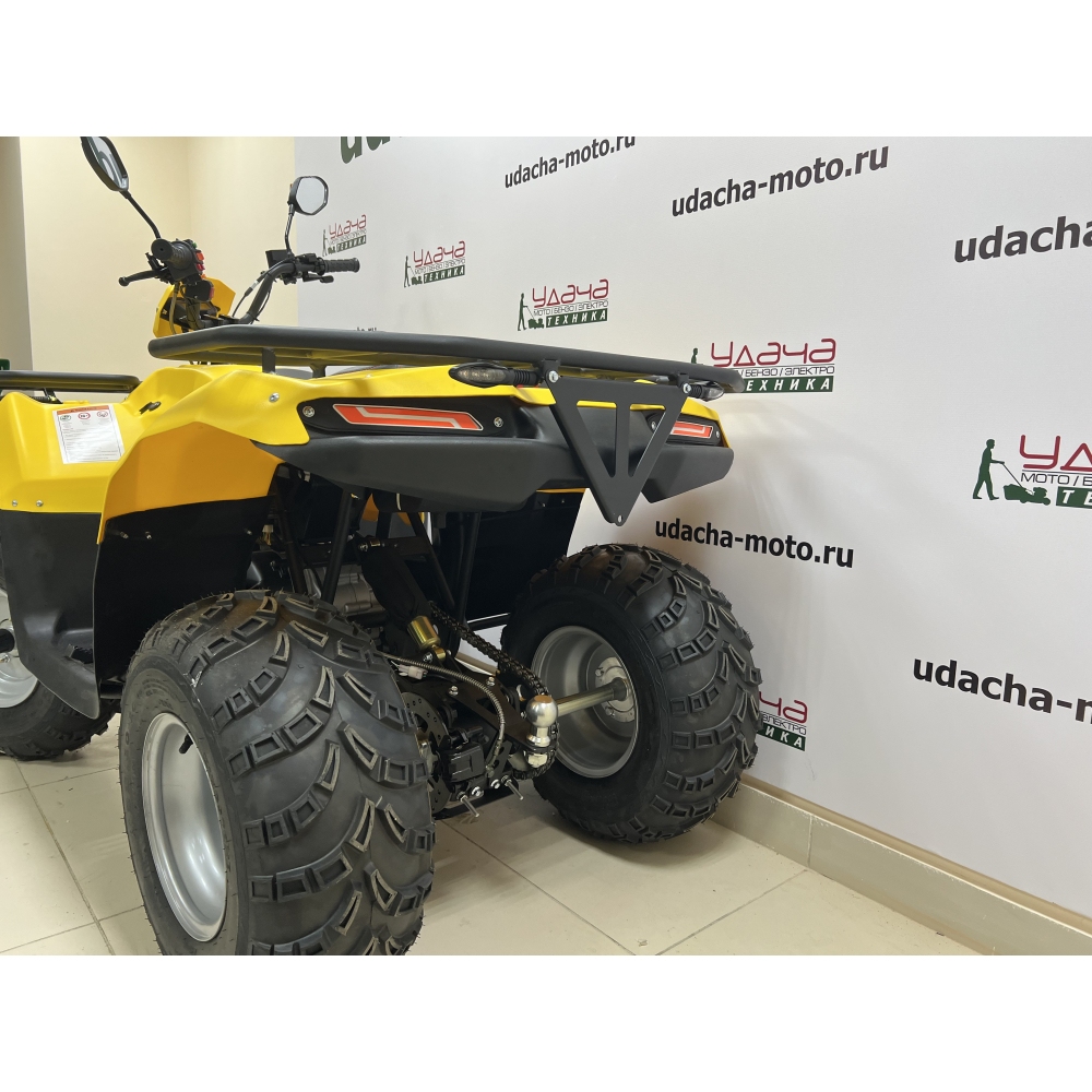 Квадроцикл IRBIS ATV 200 LUX (Желтый) С лебёдкой Удача. Магазин садового инвентаря и техники в Калуге