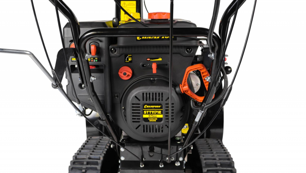 Снегоотбрасыватель CHAMPION STT1171E (12лс70см6F/2Rгусениц5,5л123,5кг эл.старт,фара,обогрев,зимн.дв) МОТОУДАЧА. Магазин мототехники и садового инвентаря с доставкой по всей России