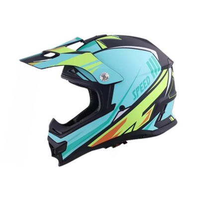 Мотошлем RACER JK802 (XL) черный/зеленый (9) кросс, (no visor) Мотоудача. Магазин садового инвентаря и техники в Калуге