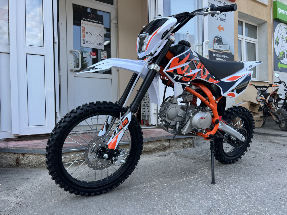 Питбайк KAYO BASIC K125EM 17/14 KRZ (механ. сцепл., эл. стартер ) МОТОУДАЧА. Магазин мототехники и садового инвентаря в Калуге