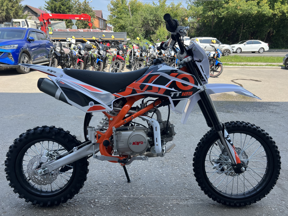Питбайк KAYO BASIC K125EM 17/14 KRZ (механ. сцепл., эл. стартер ) МОТОУДАЧА. Магазин мототехники и садового инвентаря в Калуге