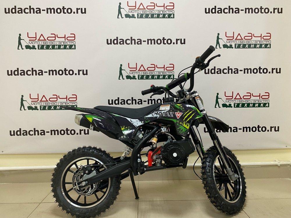 Комплект мотоцикла MINICROSS 50 ES черный-черный-зеленый Удача. Магазин садового инвентаря и техники в Калуге
