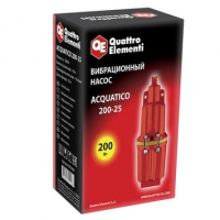 Насос вибрационный QUATTRO ELEMENTI Acquatico 200-25 (200 Вт, 960 л/ч, для чистой, 40м, кабель 25 м, 3,26кг) Удача. Магазин садового инвентаря и техники в Калуге