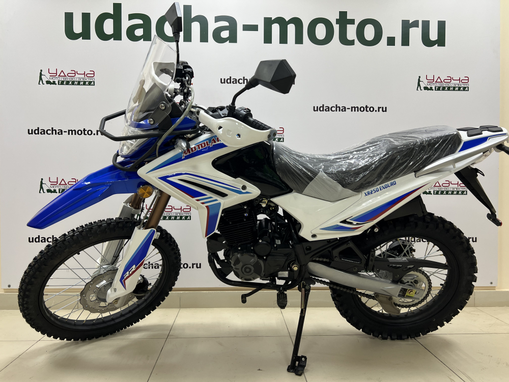 Мотоцикл Motoland XR250 ENDURO (172FMM-5/PR250) белый Удача. Магазин садового инвентаря и техники в Калуге