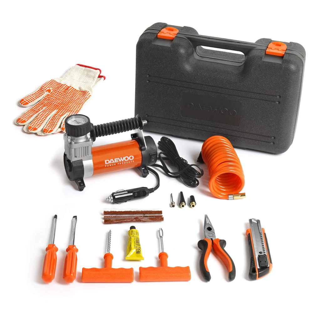 Компрессор автомобильный DW 55 PLUS DAEWOO МОТОУДАЧА. Магазин мототехники и садового инвентаря с доставкой по всей России